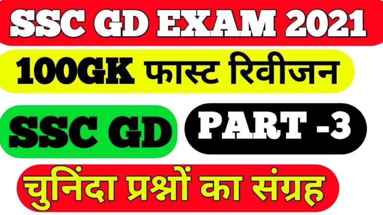 General knowledge Question SSC GD 2021II