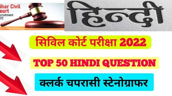 Hindi Model Question Bihar Civil Court Exam 2022